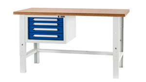Werkbank stationär-WRKBANK-STA-BASIC-WUSK2/4-VRSTLBR-1500MM Verpackungsinhalt 1 Einheit
