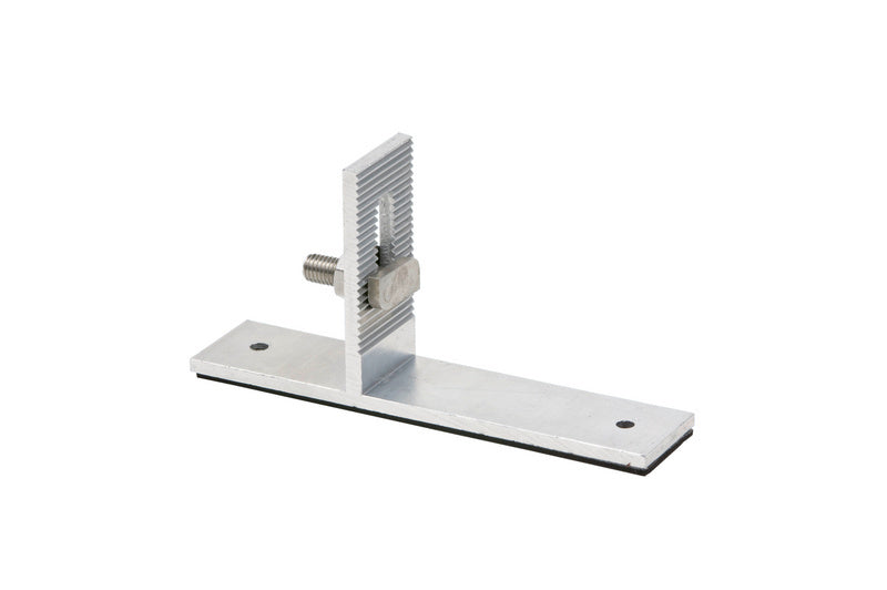 Aluminium Montagewinkel mit Zebra-Design, 9 mm Durchmesser, 138 x 30 x 5 mm.