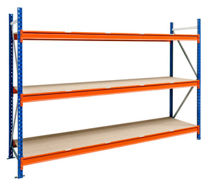 Regalsystem-WEITSPNRGL-GRUND-2000X2700X800MM Verpackungsinhalt 1 Einheit