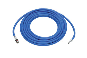 Druckluftschlauch-DLSCHL in orange mit 15 Metern Länge und 8 mm Durchmesser auf einem weißen Hintergrund.