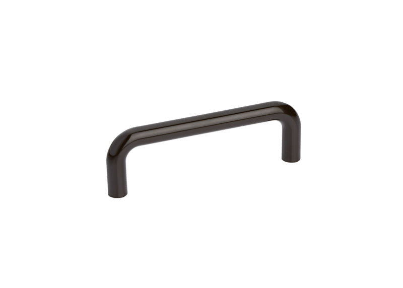 Schlichter, ergonomischer Möbelgriff aus robustem Material für Schränke und Schubladen.