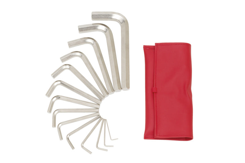 Winkelschraubendreher Sortiment mit 14 verschiedenen Schraubendrehern in kompakter Verpackung.