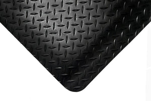 Robuste PVC-Bodenmatte BODMAT-PVC-PREMIUM mit rutschfester Oberfläche und 5 mm Dicke.