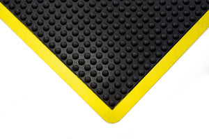 Bodenmatte-BODMAT-NOP-SCHWARZ/GELB-FLIESE-SEITE Verpackungsinhalt 1 Einheit