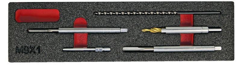 Zünd-/Glühkerzenwerkzeug Set GLÜHK mit verschiedenen Zündkerzenschlüsseln in einer robusten Tasche.