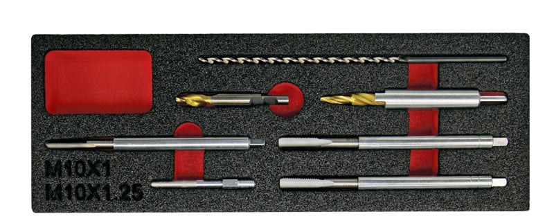 Zünd- und Glühkerzenwerkzeug Set mit verschiedenen Schlüsseln und ergonomischen Griffen in Tasche.