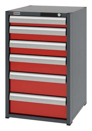 System-Schubladenschrank-SLSHRNK-8.6-H915-6SL-RAL3020 - Marktplatz24