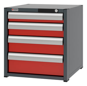 System-Schubladenschrank-SLSHRNK-8.6-H615-4SL-RAL3020 - Marktplatz24
