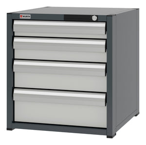 System-Schubladenschrank-SLSHRNK-8.6-H615-4SL-RAL7035 - Marktplatz24