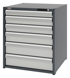 System-Schubladenschrank-SLSHRNK-12.8-H915-6SL-RAL7035 - Marktplatz24
