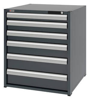 System-Schubladenschrank-SLSHRNK-12.8-H915-6SL-RAL7016 - Marktplatz24