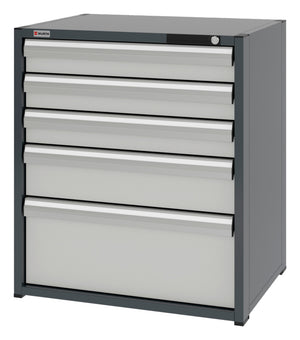 System-Schubladenschrank-SLSHRNK-12.6-H915-5SL-RAL7035 - Marktplatz24