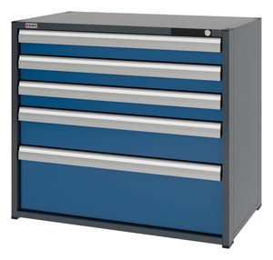 System-Schubladenschrank-SLSHRNK-16.6-H915-5SL-RAL5010 - Marktplatz24