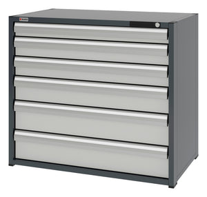 System-Schubladenschrank-SLSHRNK-16.6-H915-6SL-RAL7035 - Marktplatz24