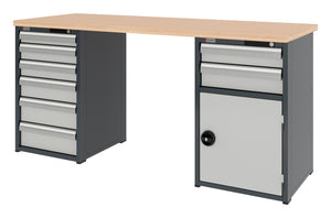 System-Werkbank-WRKBANK-2SHRNK-8SL1FT - Marktplatz24