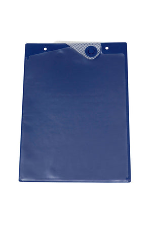 Dokumentenschutztasche mit transparenten Fächern und robustem, wasserabweisendem Material.