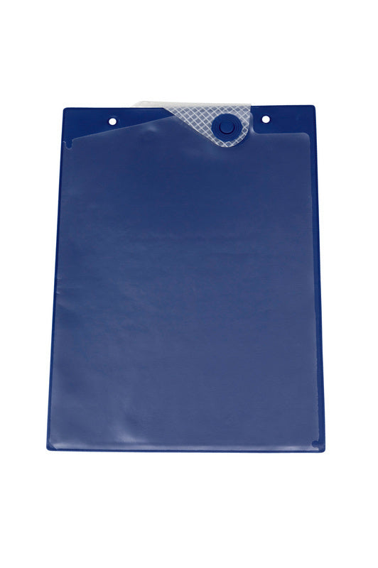 Dokumentenschutztasche mit transparenten Fächern und robustem, wasserabweisendem Material.