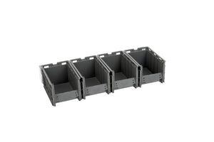 Wandschiene System-Lagerbox-WANDSHN-KURZ-SYSLGRBOX-4XGR1 Verpackungsinhalt 1 Einheit