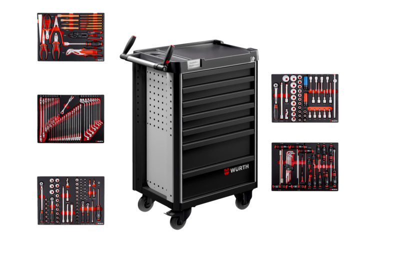Werkstatt-Set WRKSTWG-7SL-BESTK-VW/AUDI-R7047 mit robustem Stahl und ergonomischem Design.