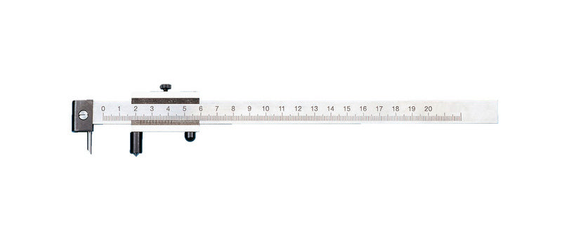 Universalreißer mit einstellbarer Reichweite von 0 bis 200 mm und ergonomischem Griff.