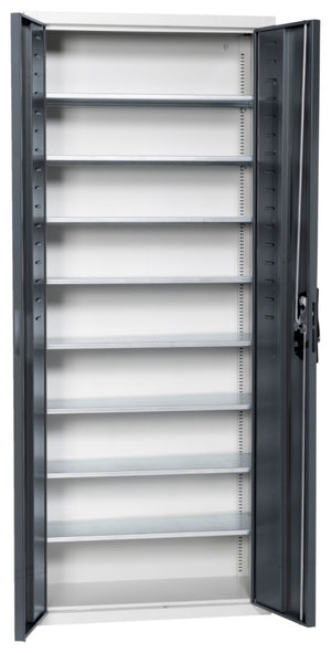 Flügeltürenschrank Lagerbox-FLGTRSHRNK-LGRBOX-SLB-FB311-RAL7016 Verpackungsinhalt 1 Einheit