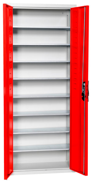 Flügeltürenschrank Lagerbox-FLGTRSHRNK-LGRBOX-SLB-FB311-RAL3020 Verpackungsinhalt 1 Einheit
