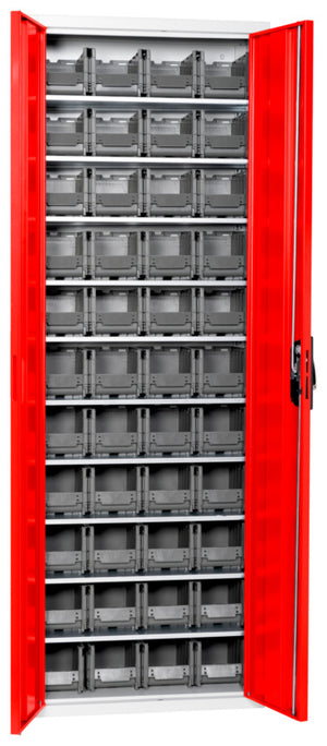 Flügeltürenschrank Lagerbox-FLGTRSHRNK-LGRBOX-SLB-FB315-BOX-RAL3020 Verpackungsinhalt 1 Einheit