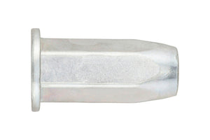 Einnietmutter Flachkopf 6KT Schaft-MU-NT-FL-6KT(0,5-3,0)-A3K-24,5-M8-GESCHL Verpackungsinhalt 100 Einheit