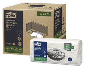 Industriebedarf -Tork Extra Starke Industrie Reinigungstücher, 35,5x41,5cm, 1lg, weiß, Einzeltücher im Top-Pack, 4x60 Tü/Krt