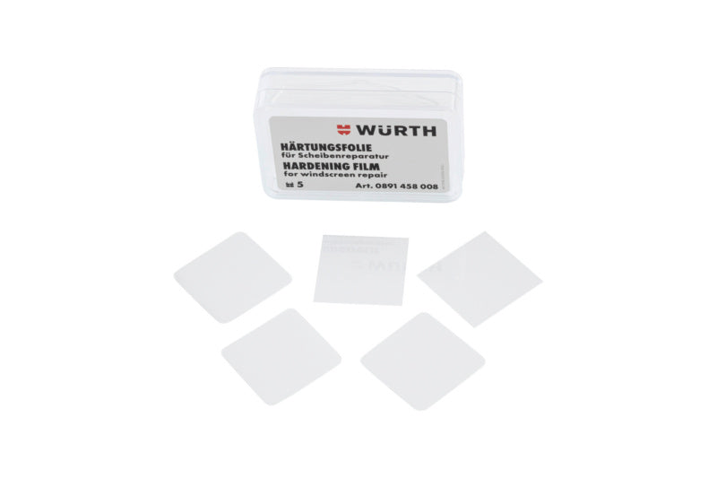Härtungsfolie für Scheibenreparatur, 5 Stück, flexibel und UV-beständig für kleine Risse.