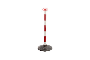 Absperrpfosten-PFOST-KST-H93CM-M.GRNDPL-ROT/WEISS Verpackungsinhalt 2 Einheit