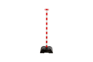 Absperrpfosten-PFOST-ALU-M.GRNDPL-ROT/WEISS-H1,4M Verpackungsinhalt 1 Einheit