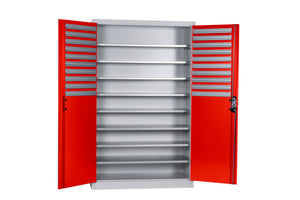 Flügeltürenschrank Lagerbox-FLGTRSHRNK-LGRBOX-SLB-FB514-RAL3020 Verpackungsinhalt 1 Einheit