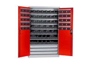 Flügeltürenschrank Lagerbox-FLGTRSHRNK-LGRBOX-SLB-FB514S-BOX-RAL3020 Verpackungsinhalt 1 Einheit