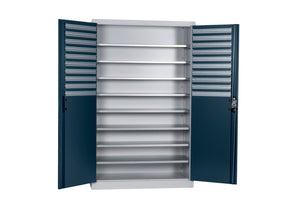 Flügeltürenschrank Lagerbox-FLGTRSHRNK-LGRBOX-SLB-FB514-RAL7016 Verpackungsinhalt 1 Einheit