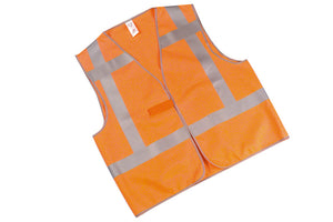 Warnschutzweste, leichte Ausführung-WARNVEST-RWS-ORANGE-XL Verpackungsinhalt 1 Einheit