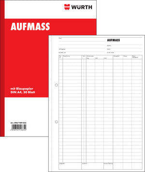 FORMULAR-AUFMASSBUCH