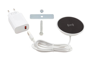 Ladestation induktiv-LADESTA-IND-SICHT-EINBAU-60MM-SILB-SCHW Verpackungsinhalt 1 Einheit