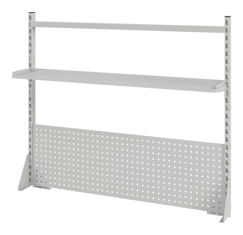 Robuste Aufbaurahmen-Werkbank mit Stahlrahmen und großer Arbeitsfläche 150x75 cm.