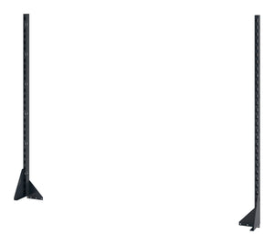 Robuste Aufbauelement-Werkbank in RAL 7016 mit großem Arbeitsbereich und Stauraum.