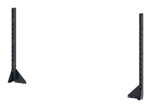 Robuste Aufbauelement-Werkbank in RAL 7016 mit integriertem Stauraum und großem Arbeitsbereich.