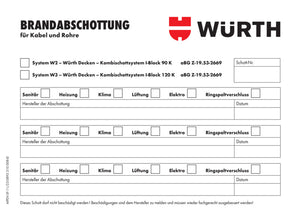 Kennzeichnungsschild Brandschutz- KENNZSHLD-I-BLOCK Verpackungsinhalt 20 Einheit