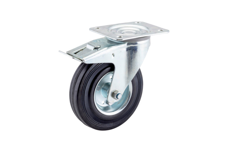 Ersatz-Lenkrolle mit Bremsfunktion für Orsy Bull Wagen, robust und einfach zu montieren.