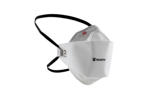 Einweg-Atemschutzmaske FAMASK-FMH00 (FFP2-NR-D) in weiß mit flexiblem Nasenbügel.