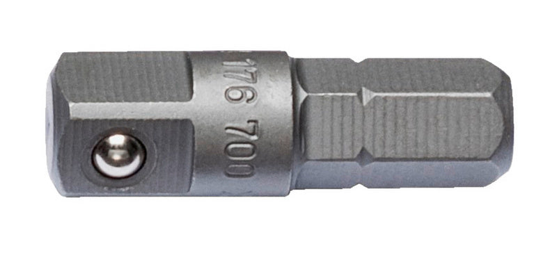 Verbindungsteil Bit-VERBTL-BIT-6KT-1/4ZOX4KT-1/4ZO mit 1/4 Zoll Sechskantaufnahme, robust und präzise.