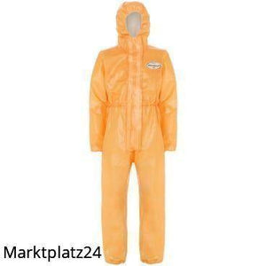 A80 Flüssigkeits- u. partikeld. Schutzanzug (T35) orange m. Kapuze, - Marktplatz24
