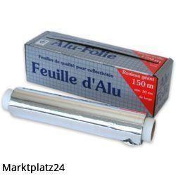 Alufolie, 30cmx150m, 12my, 1 Rolle - Marktplatz24