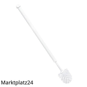 Behinderten WC Bürste, mit Langem weißem Kunststoffgriff, PP, weiß, Ø0,35mm, mittel, 600xØ75mm, 1 St. - Marktplatz24