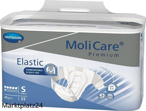MoliCare Premium Elastic, 6 Tropfen, Gr. S, 30 St/Btl. - Marktplatz24