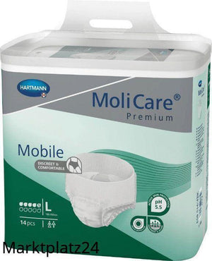 MoliCare Premium Mobile, 5 Tropfen, Gr. L, 14 St/Btl. - Marktplatz24